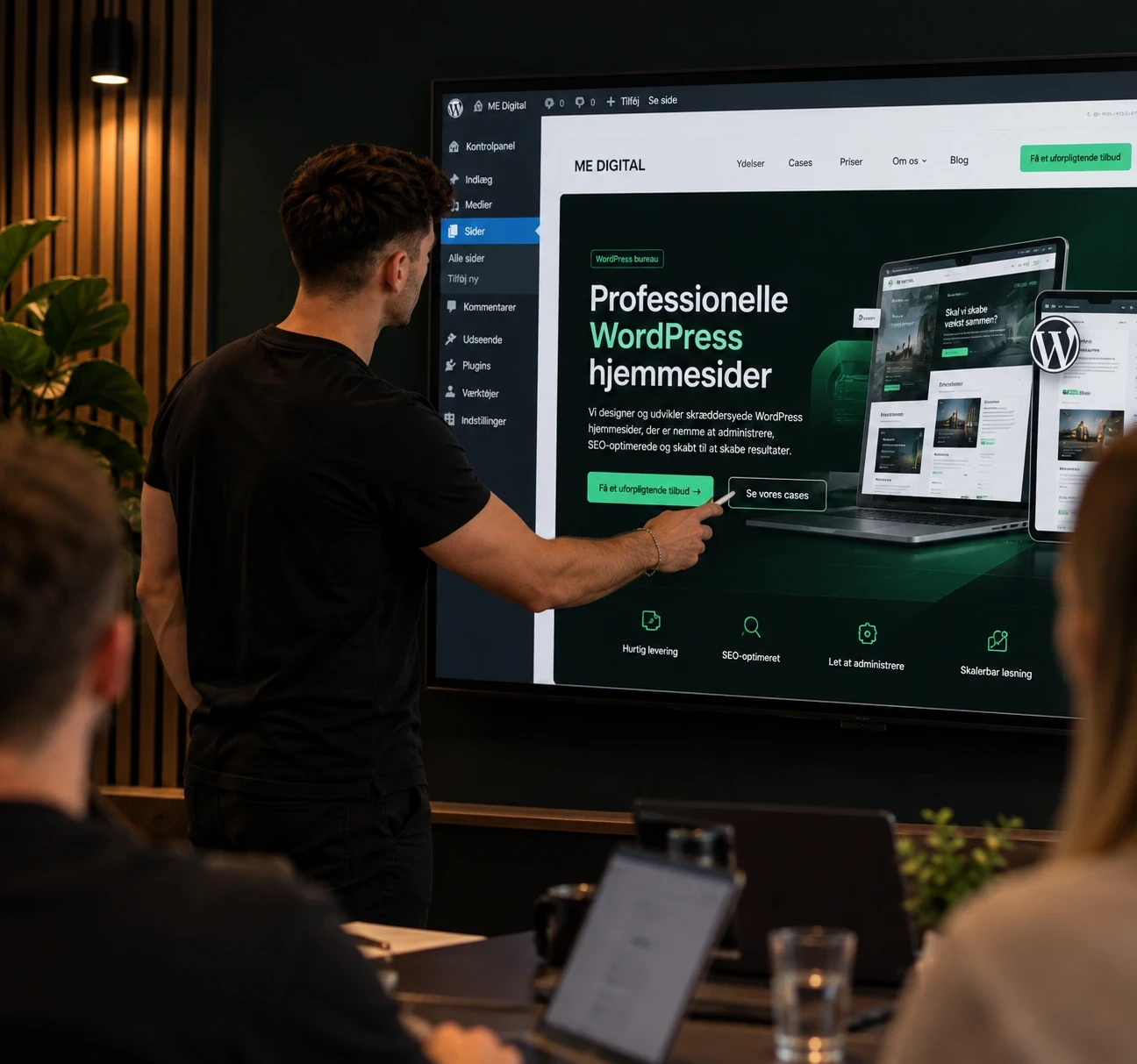 WordPress hjemmeside optimeret til SEO, hastighed og performance