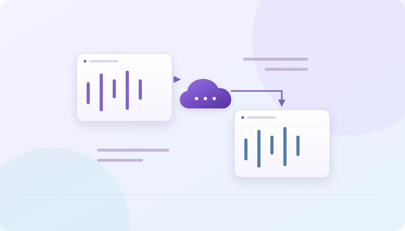 Illustration of two distinct trading platforms connected through a hosted bridge with separate order records