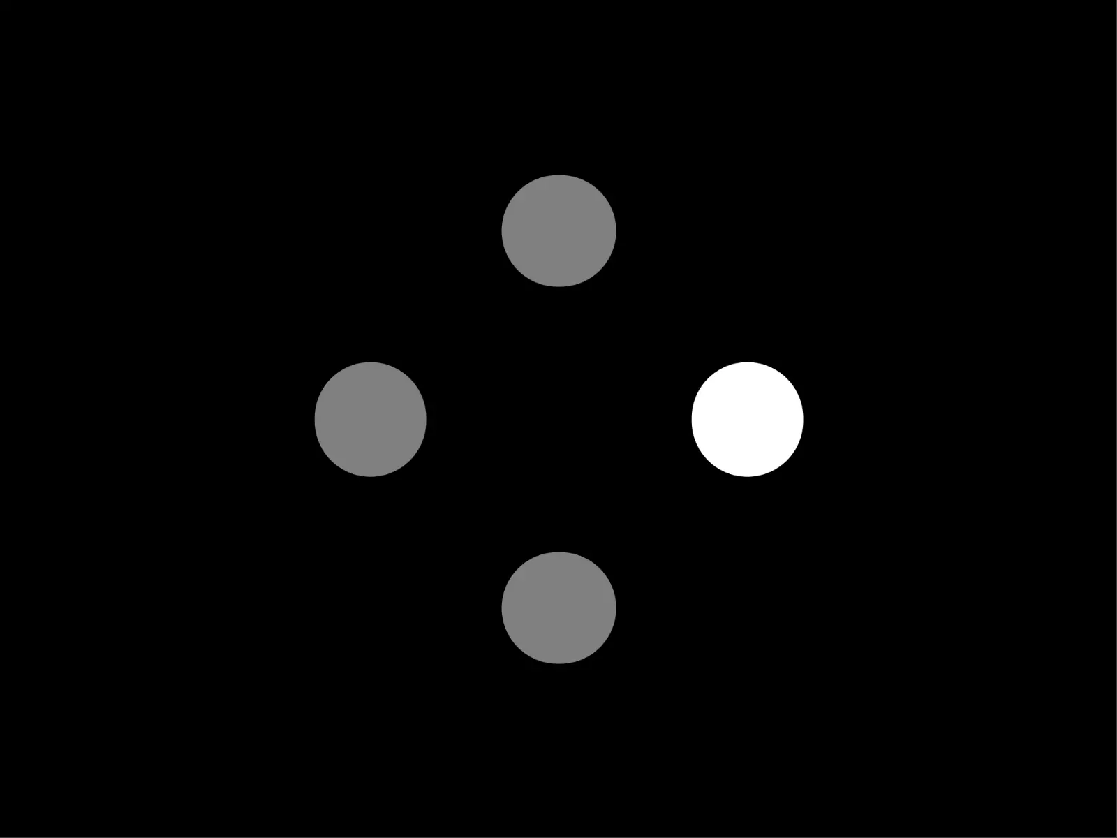 Static four-dot loader illustration