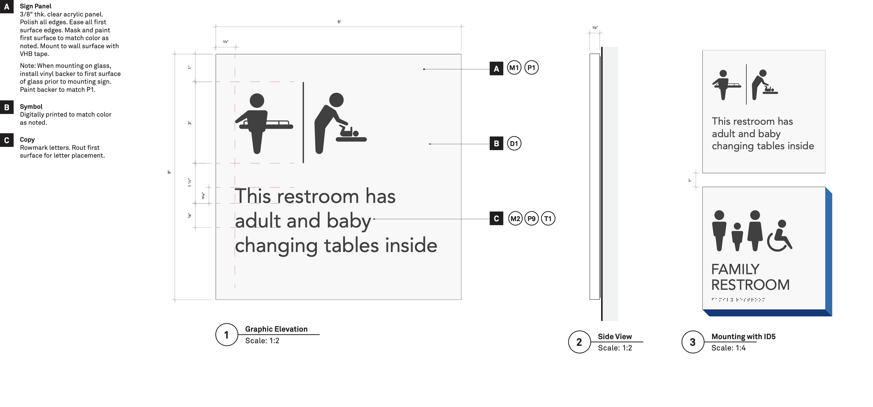 Informational Sign Drawing