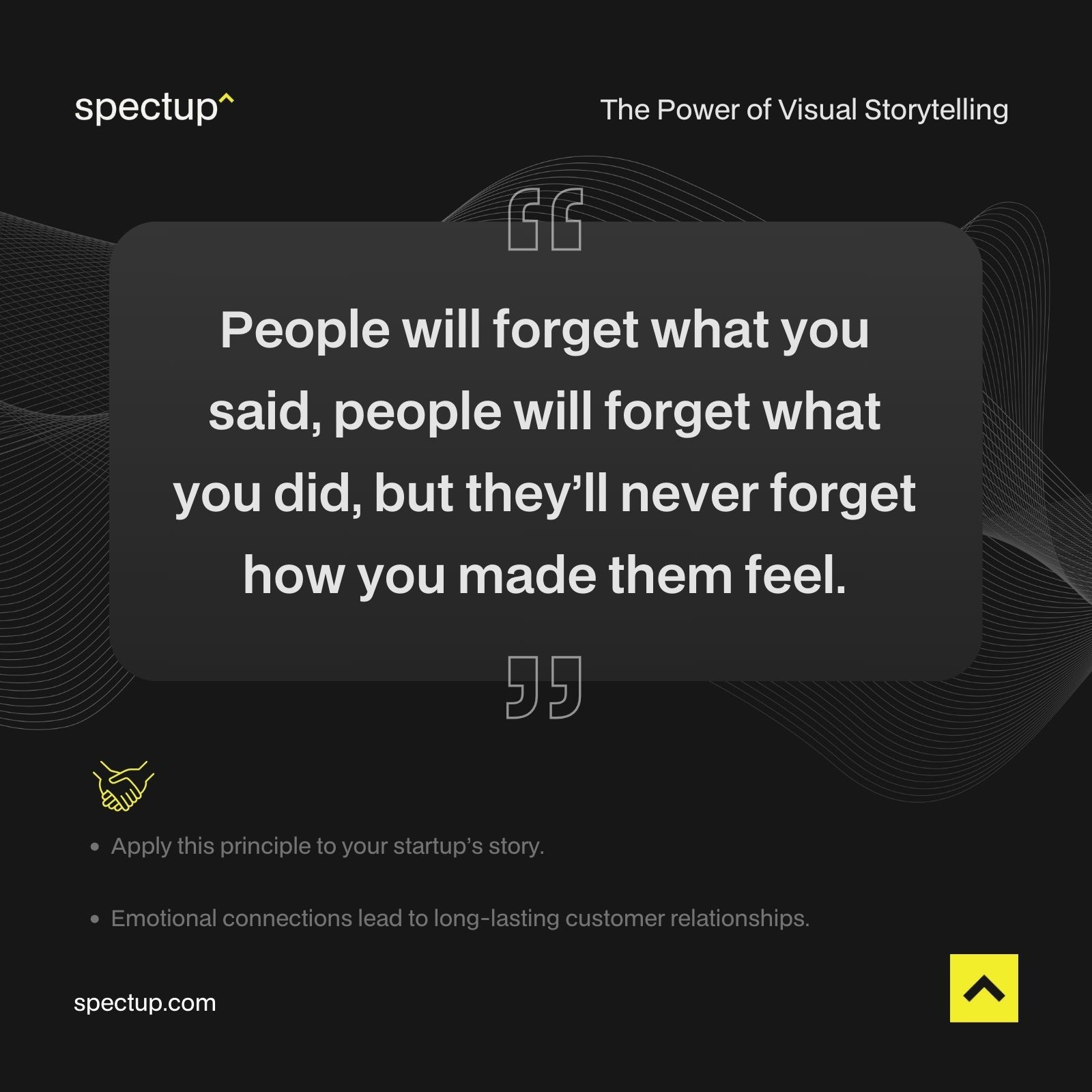 Quote about the power of visual storytelling