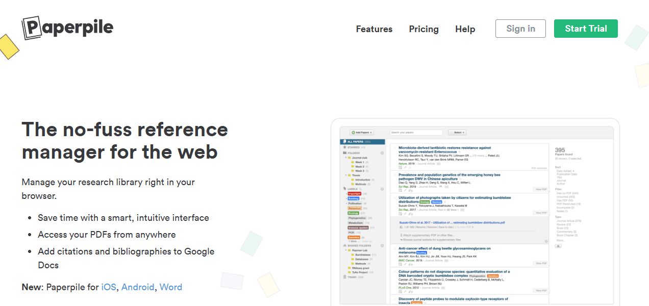 Paperpile - Which Way Usually Works Best to Organize Research Information