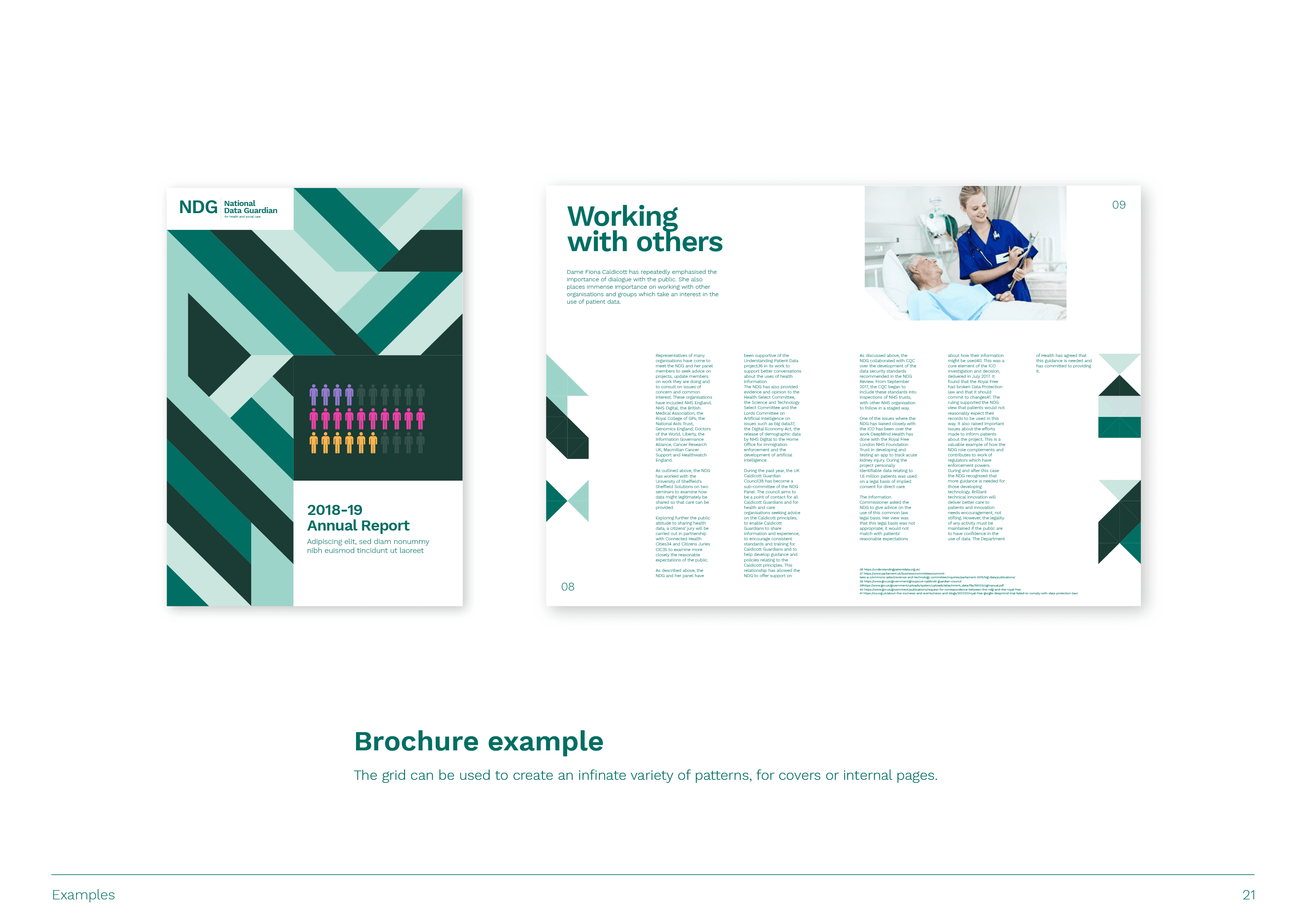 National Data Guardian Brand Identity Guidelines Brochures