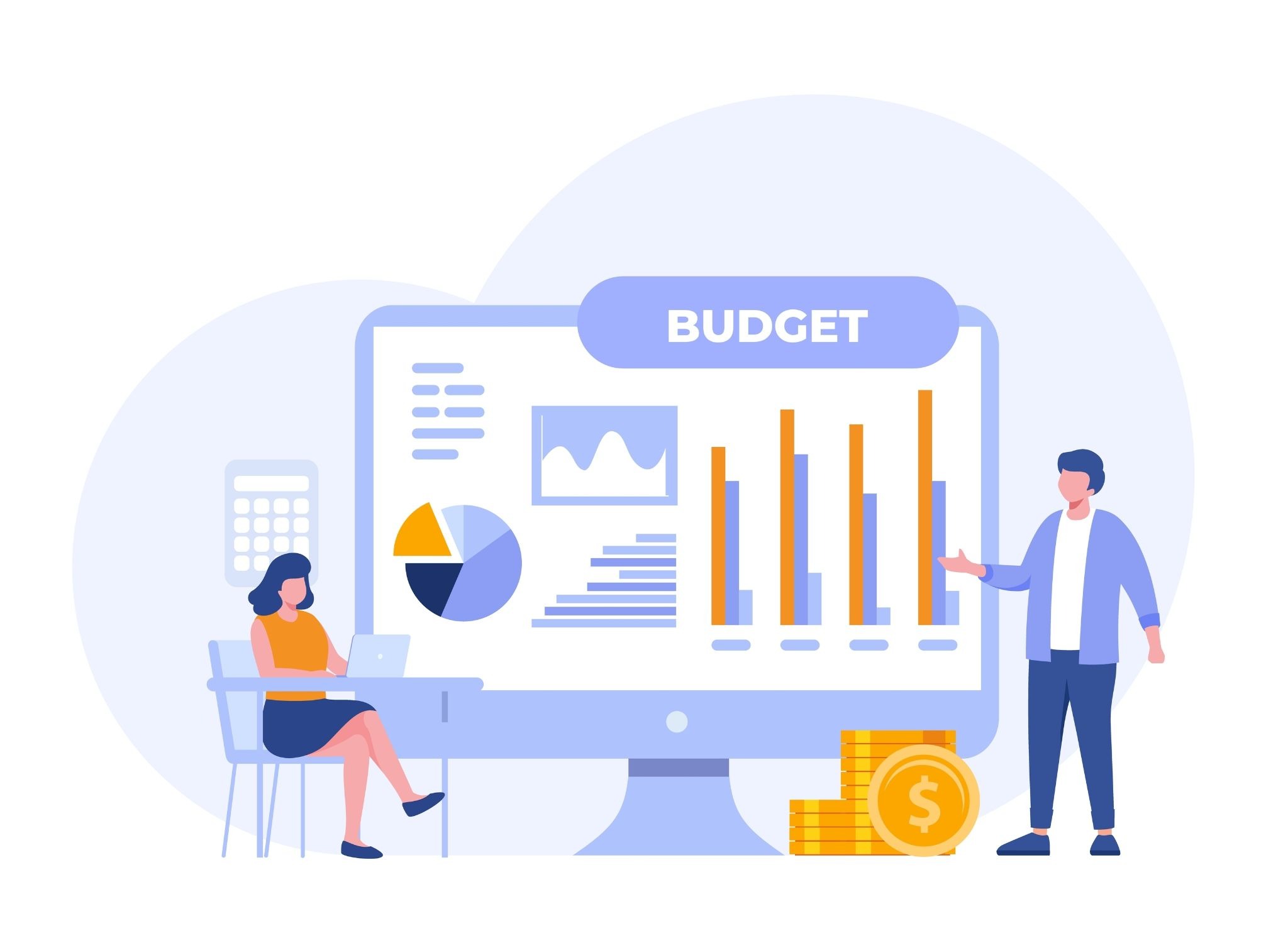 Marketing team analyzing creator campaign budget and performance data on a dashboard