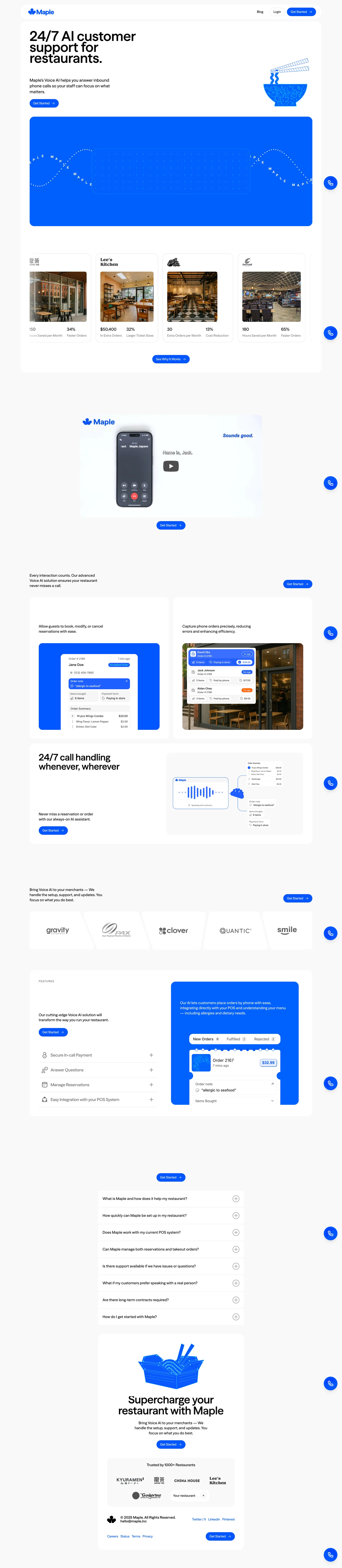 Maple is a platform that provides tools for managing and optimizing workflows, enhancing productivity for teams and businesses.