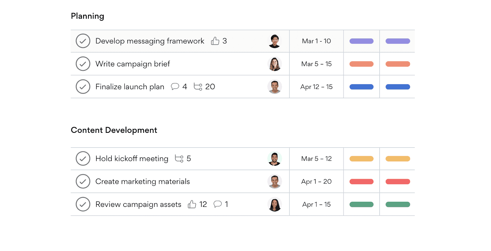 Best Productivity Apps list - Asana
