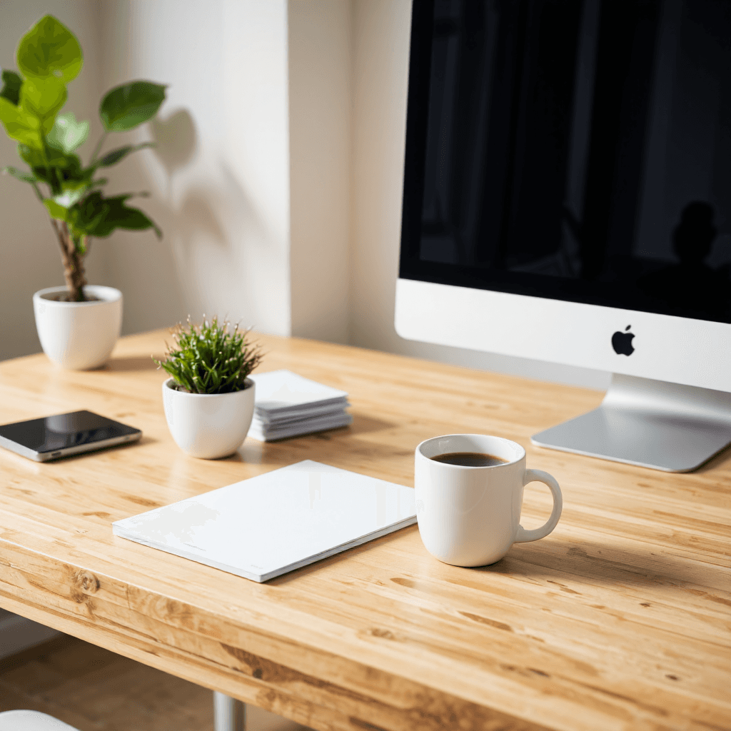 product photography of desktop computer