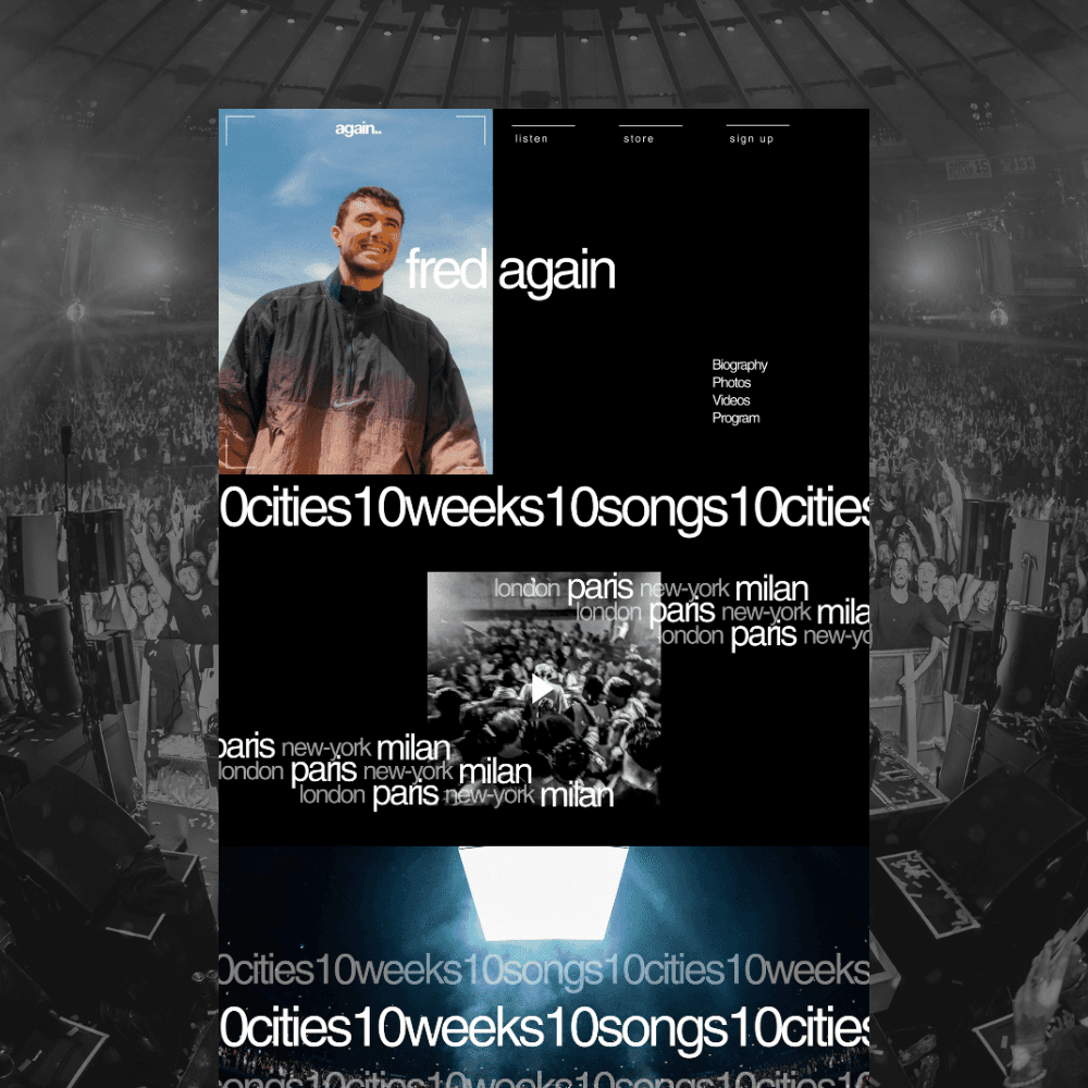 Screen from a fictional travel mobile app on a green gradient background