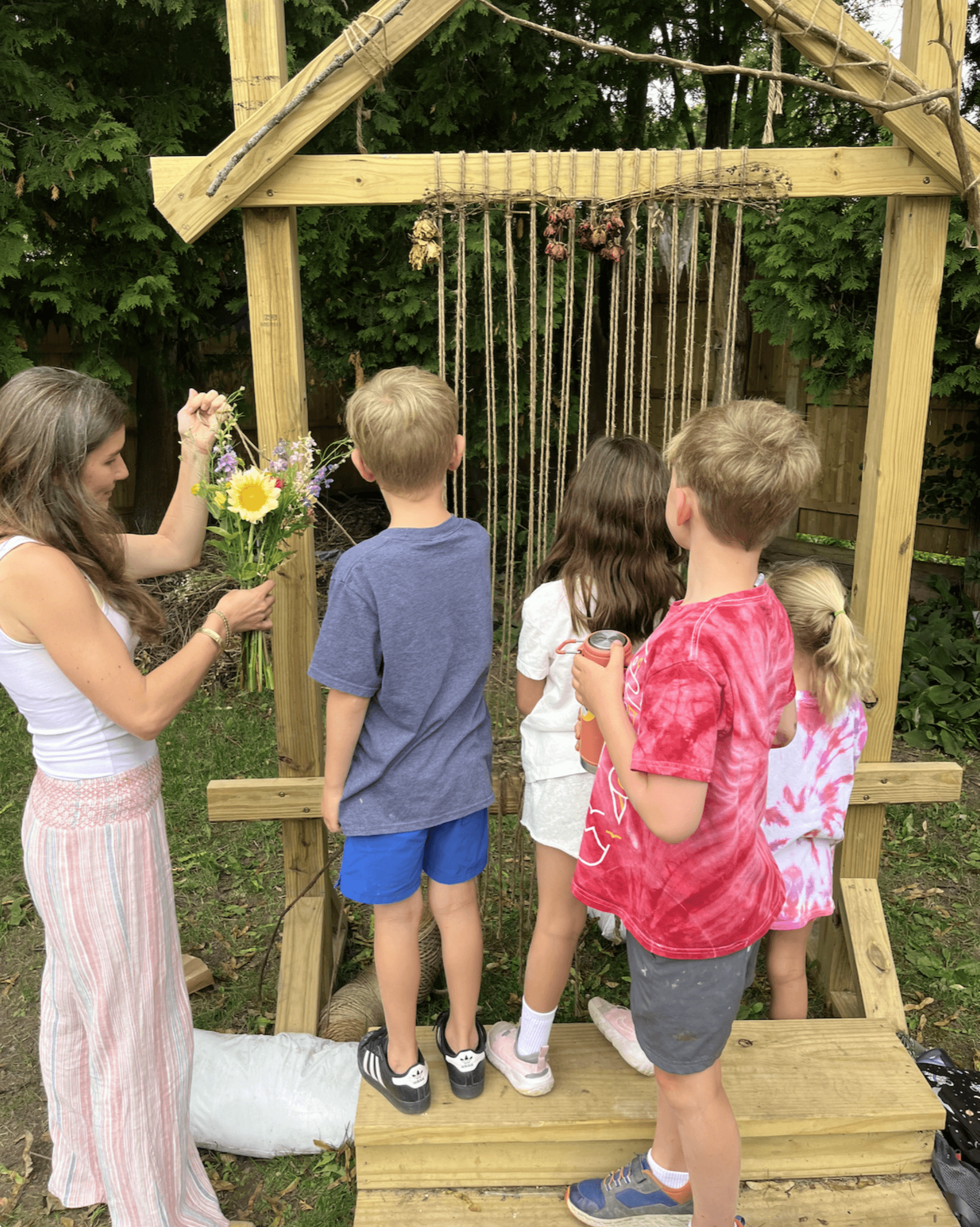 Heather Moore and students at Craft School