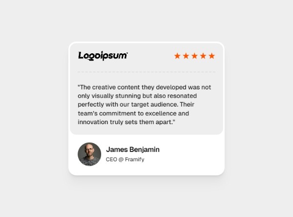 Framer Testimonial Card Component