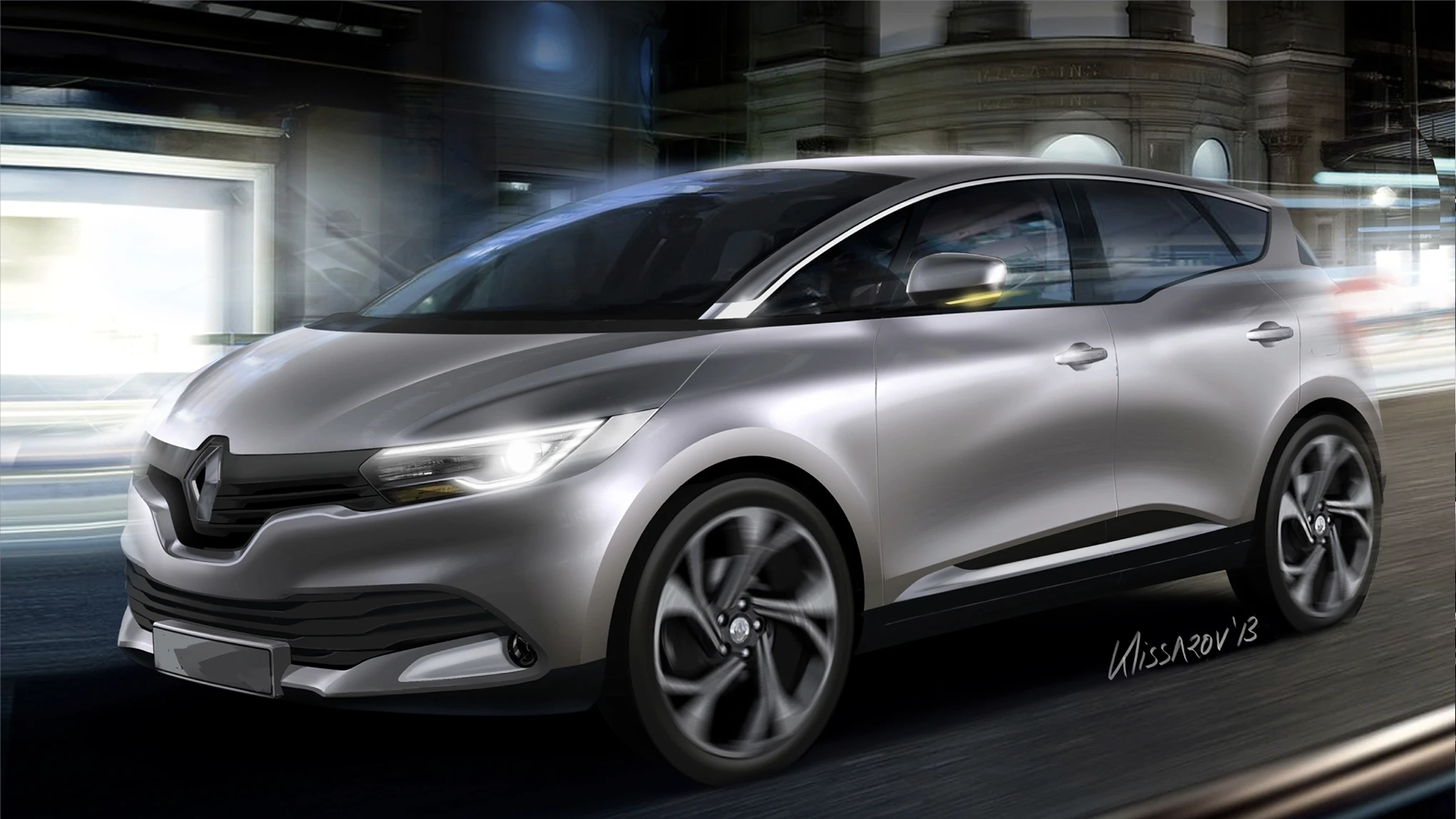 Scenic IV sketch front