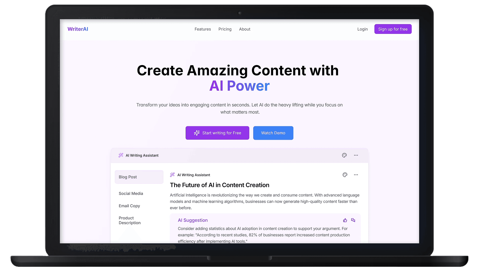 WriterAI project image