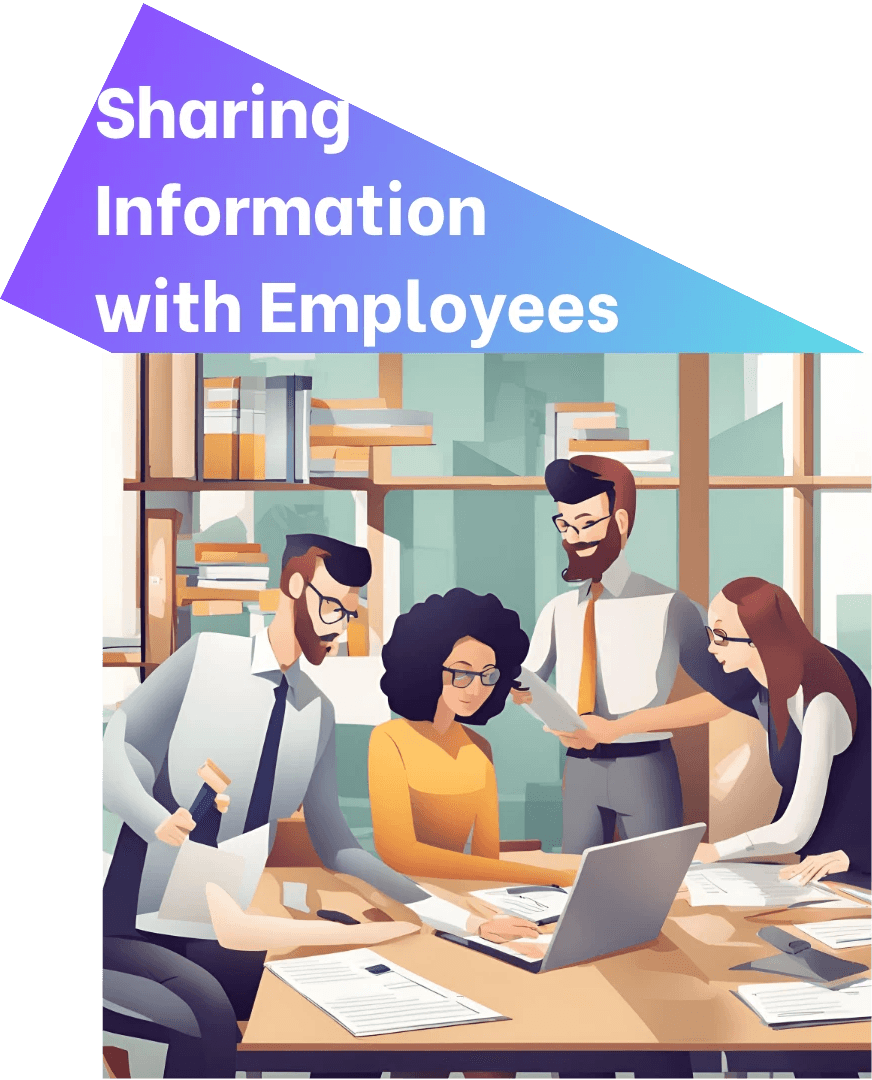 Partage d'informations avec les employés