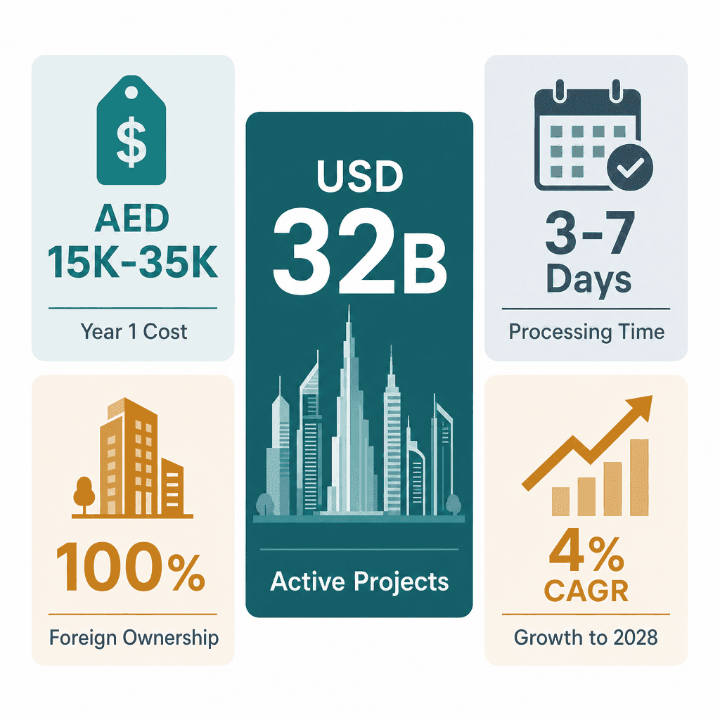 Infographic: Apply for a Physical Engineering Services Business License in Dubai