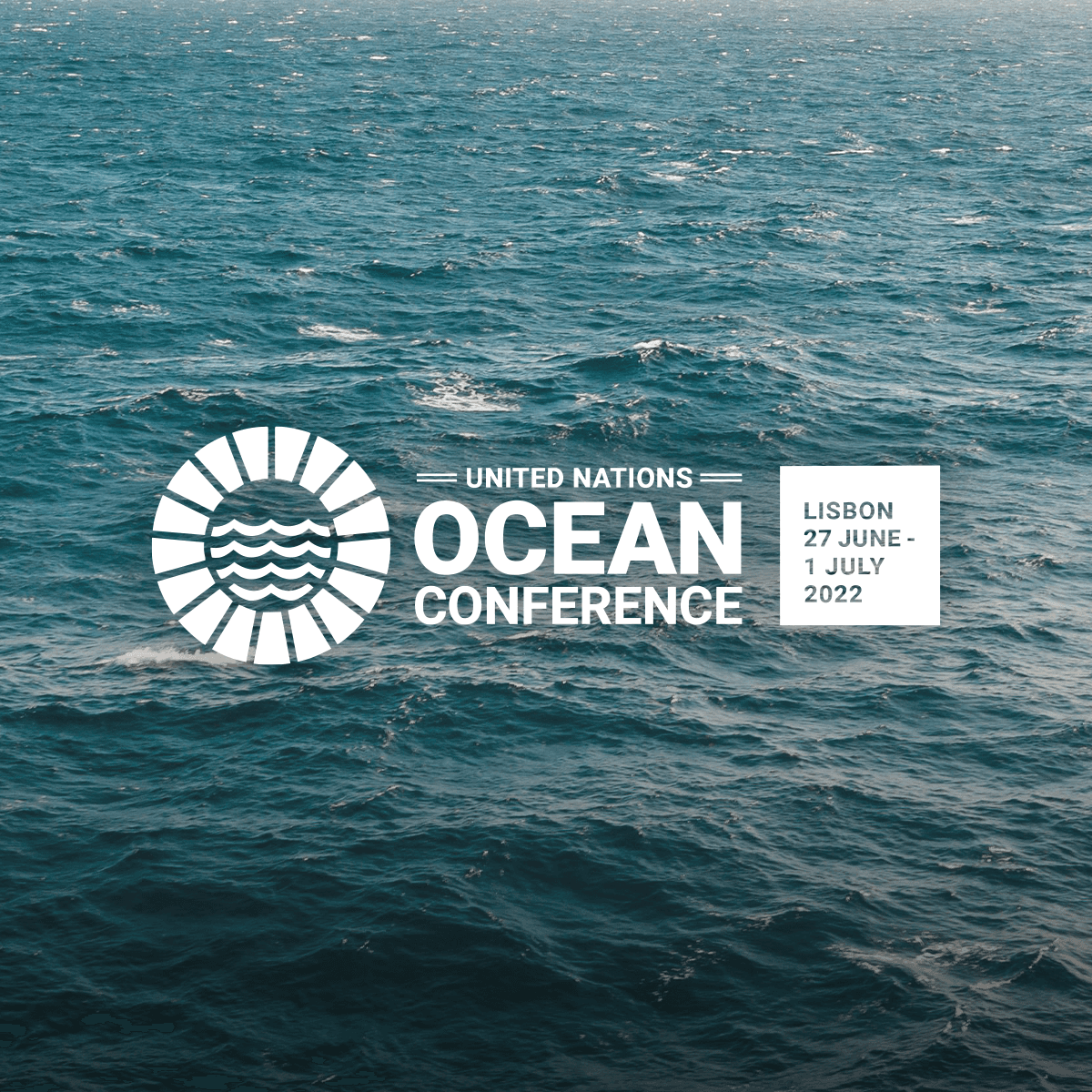 The “Life Below Water” light show at the Ruinas do Carmo in Lisbon, Portugal. The historic site was host to the UN Ocean Conference’s official high-level dinner. Photo by Ryan Rawson.