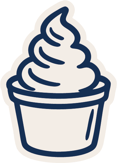 Doodle of a soft serve ice cream
