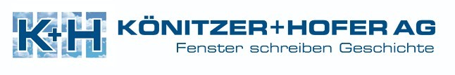 Logo K+H Könitzer+Hofer AG Fenster schreiben Geschichte