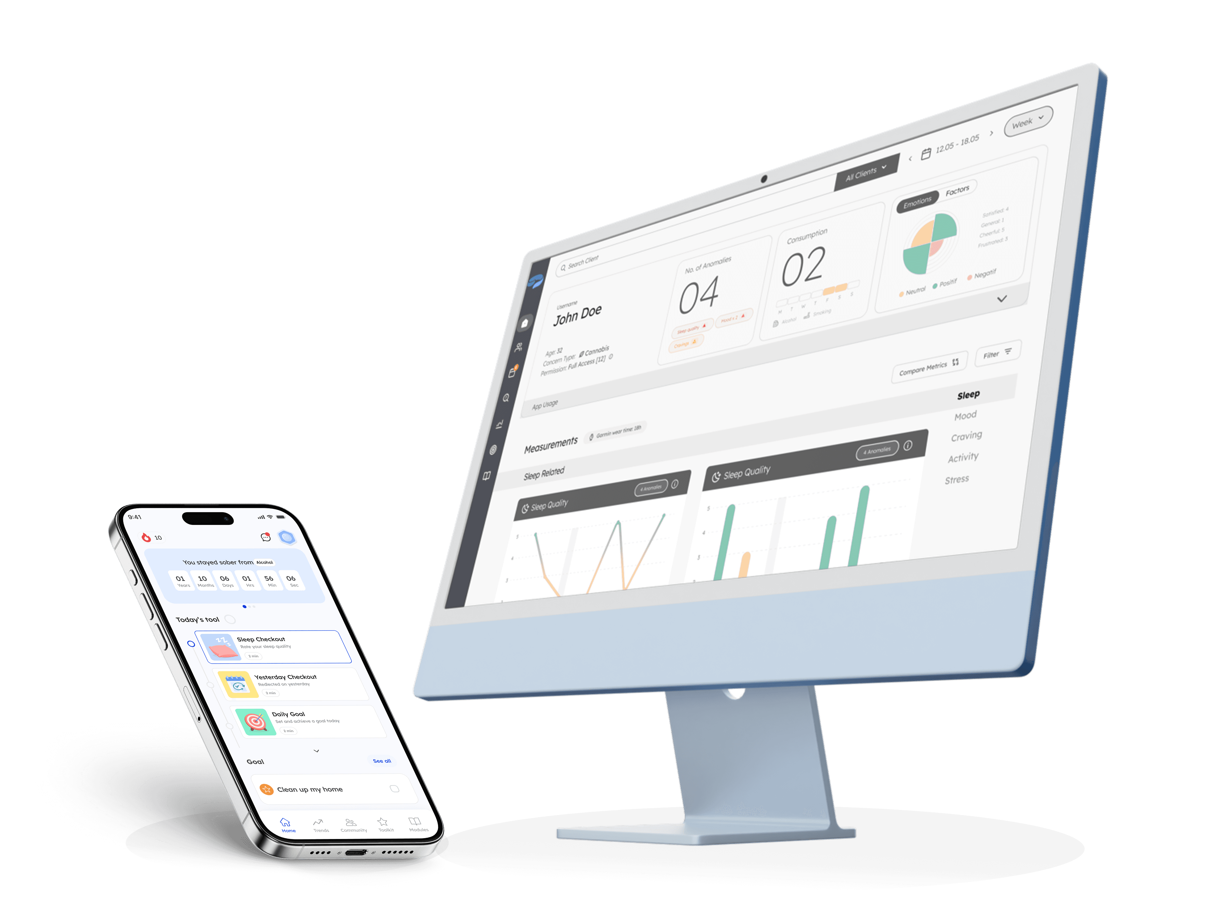 A plattform for continuous addiction care