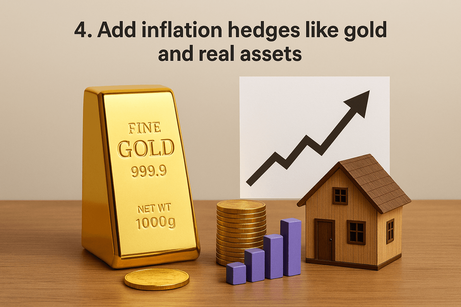 4. Add inflation hedges like gold and real assets