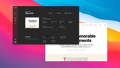 DevKinsta screenshot