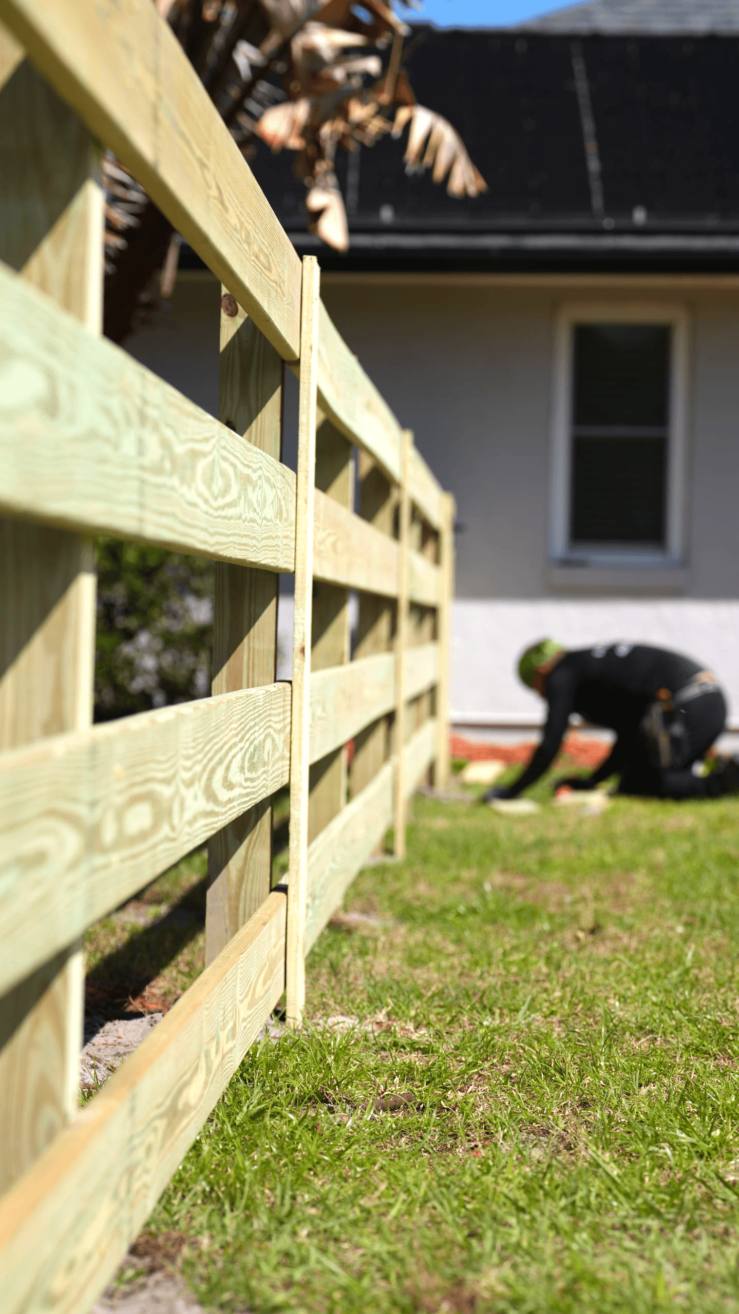 Working on Fence