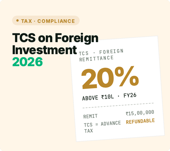 TCS on foreign investments from India - Explained