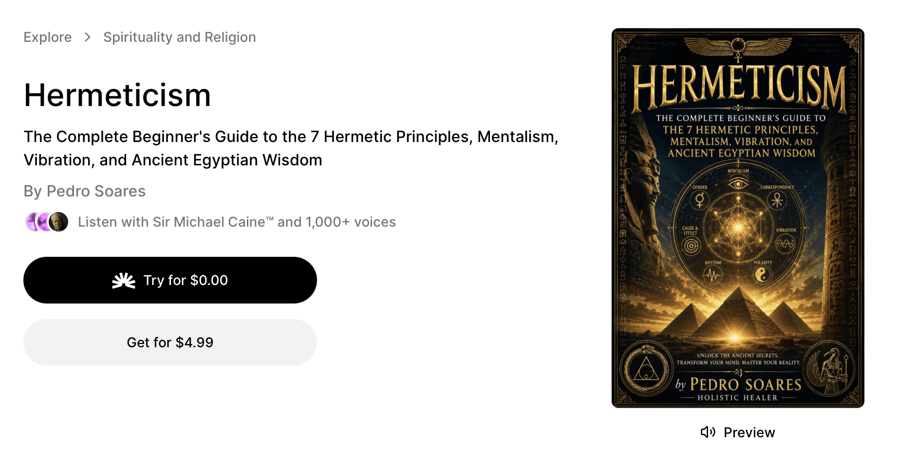 hermeticism audiobook