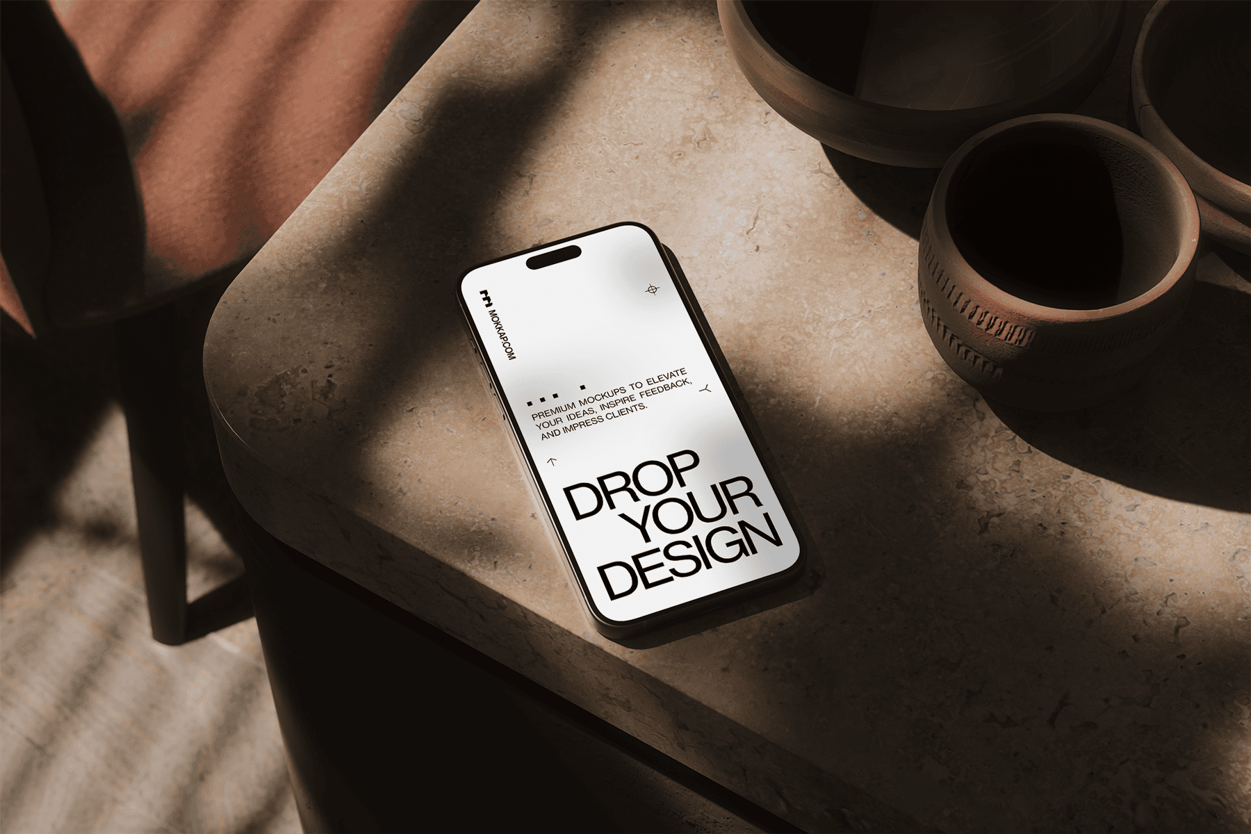 marrakesh ambient iphone scene mockup premium