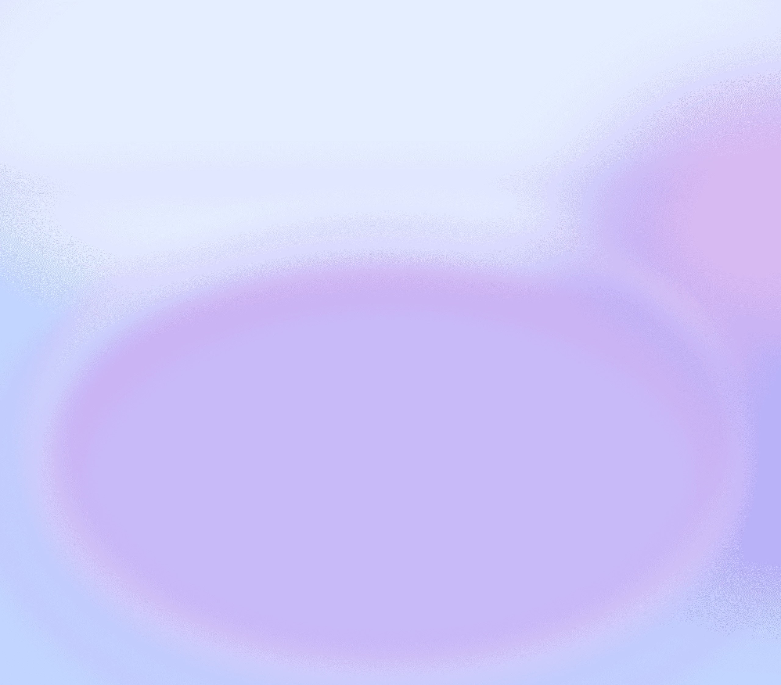 Bright header background that blends white into a soft blue and purple gradient at the bottom.