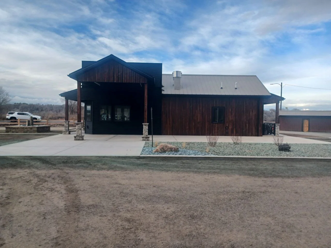 Light commercial building drafting project — Java Hut coffee shop Western Slope Colorado