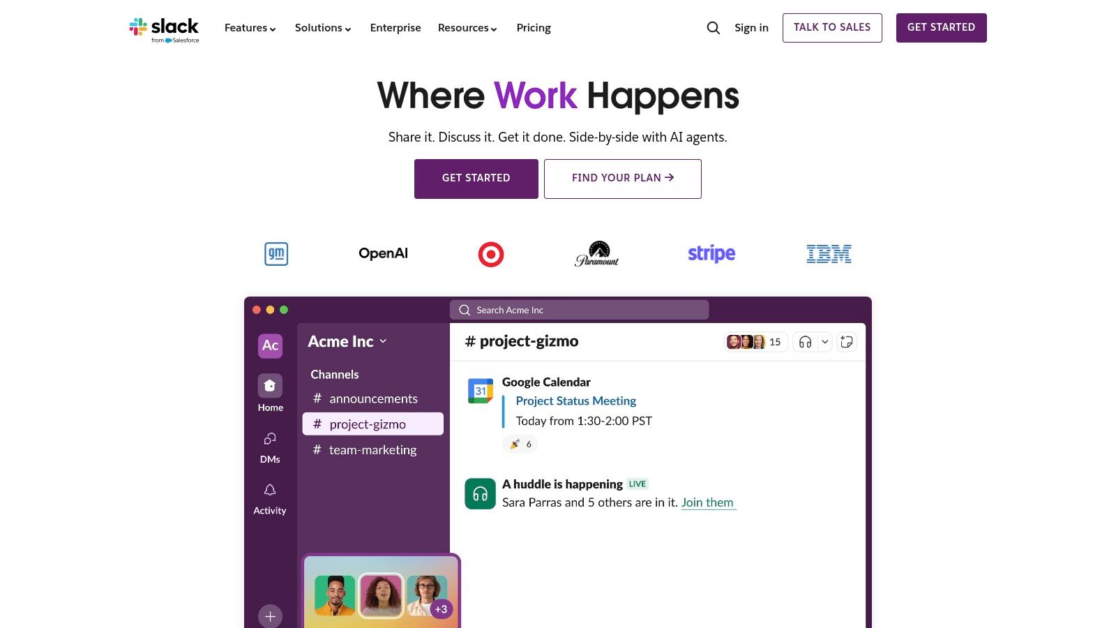 Slack (Huddles and Clips)