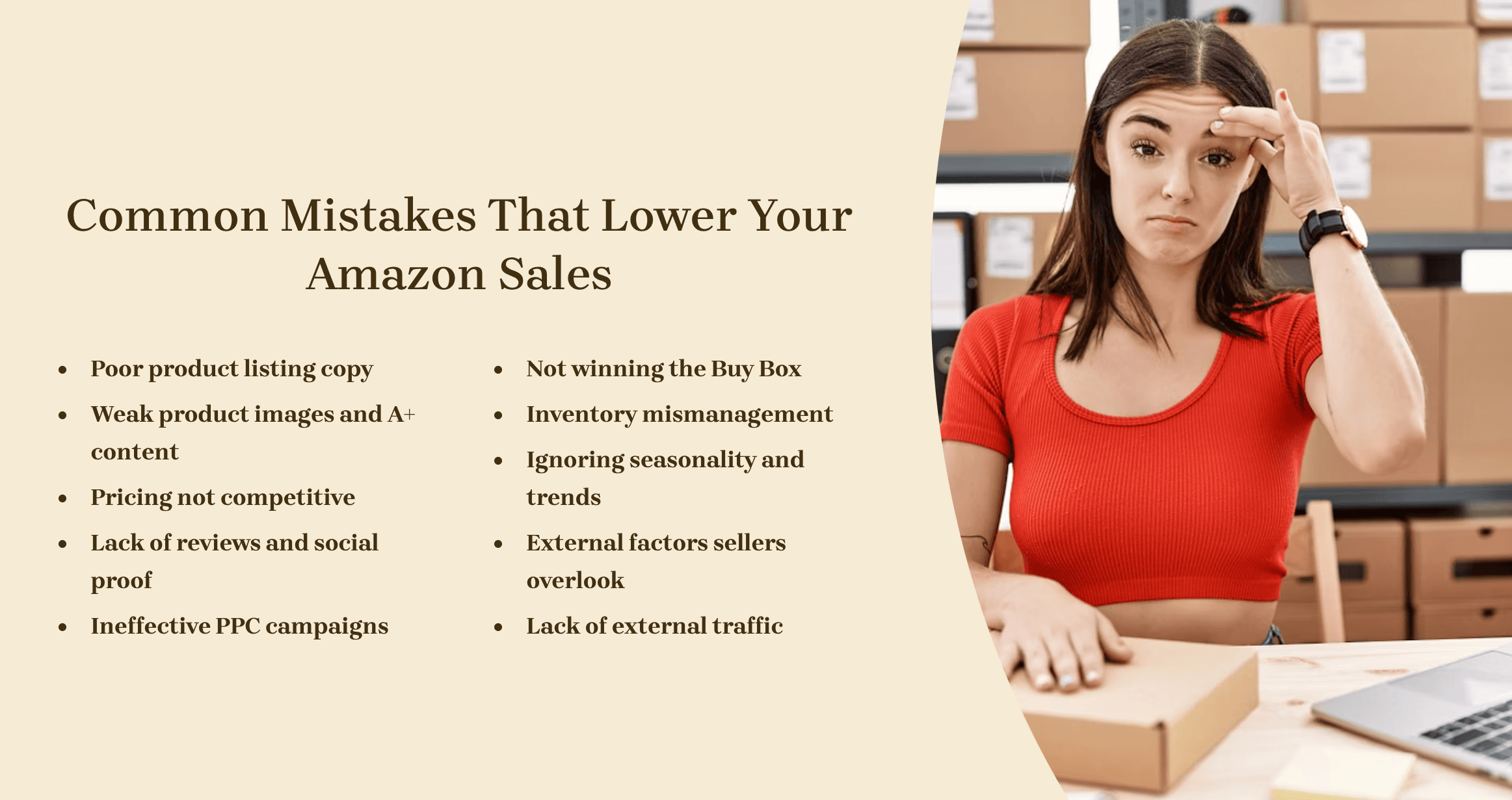 10 mistakes that hurt your Amazon sales and how to solve them