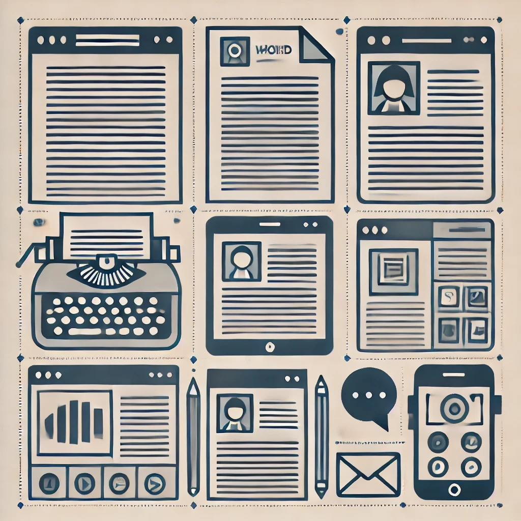 Which content formats to use in PR