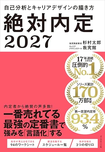 『絶対内定2027 自己分析とキャリアデザインの描き方』の表紙