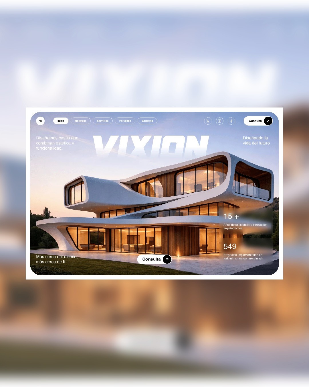 VIXION REAL STATE - Pagina web hecha por GMX Design