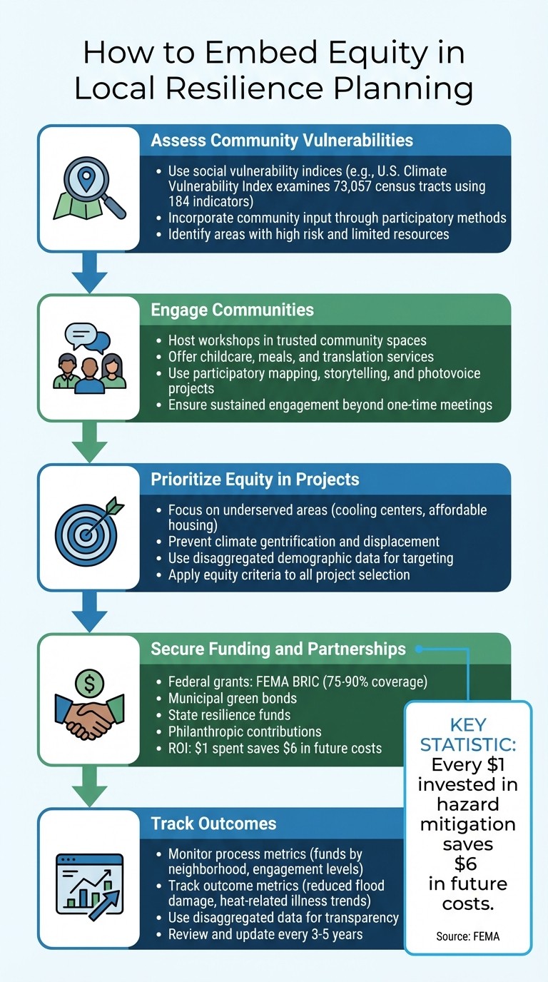 5-Step Framework for Embedding Equity in Local Resilience Planning