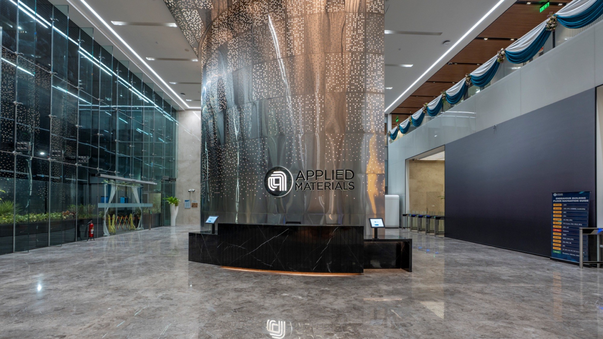 Atrium of the Applied Materials India office, Bengaluru