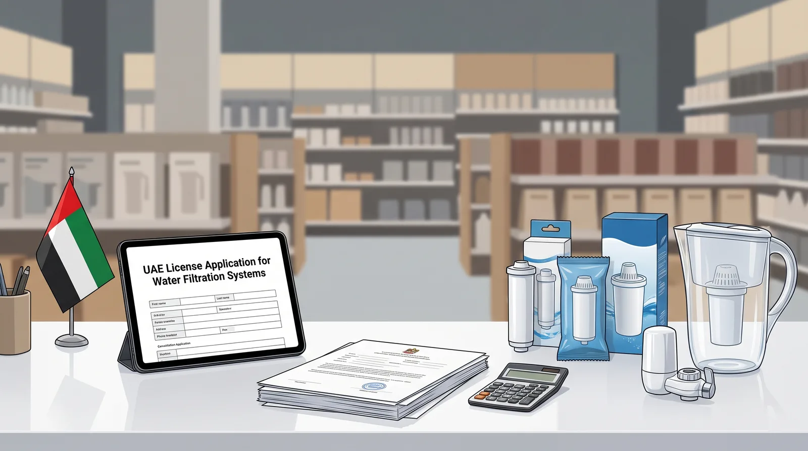 Water filtration products trading license in Dubai