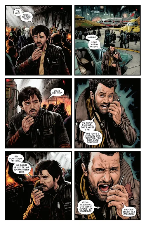 Preview page for Star Wars: Rogue One - Cassian Andor #1