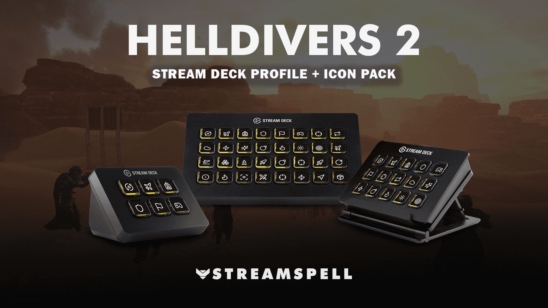 Helldivers 2 Stream Deck Profile and Icon Pack preview