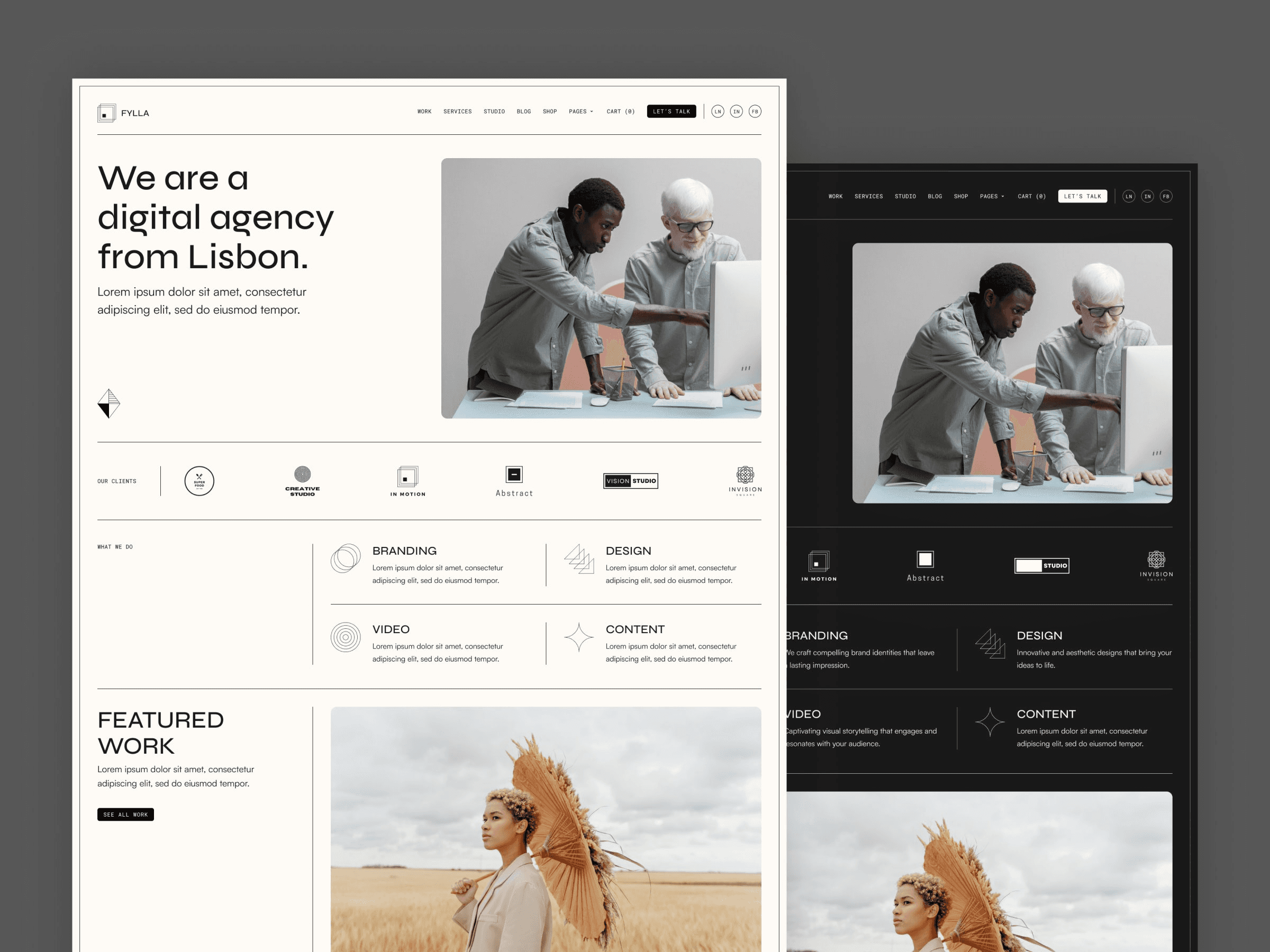 Fylla - Modern Portfolio Framer Template