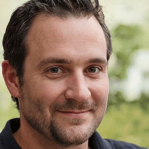 man smiling to the camera