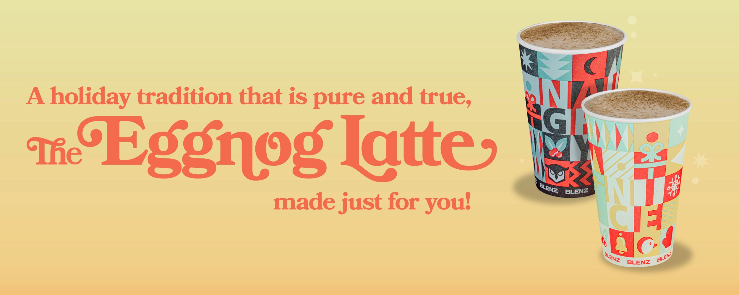 Highlighting the Eggnog Latte, a fan favourite, as part of the launch.