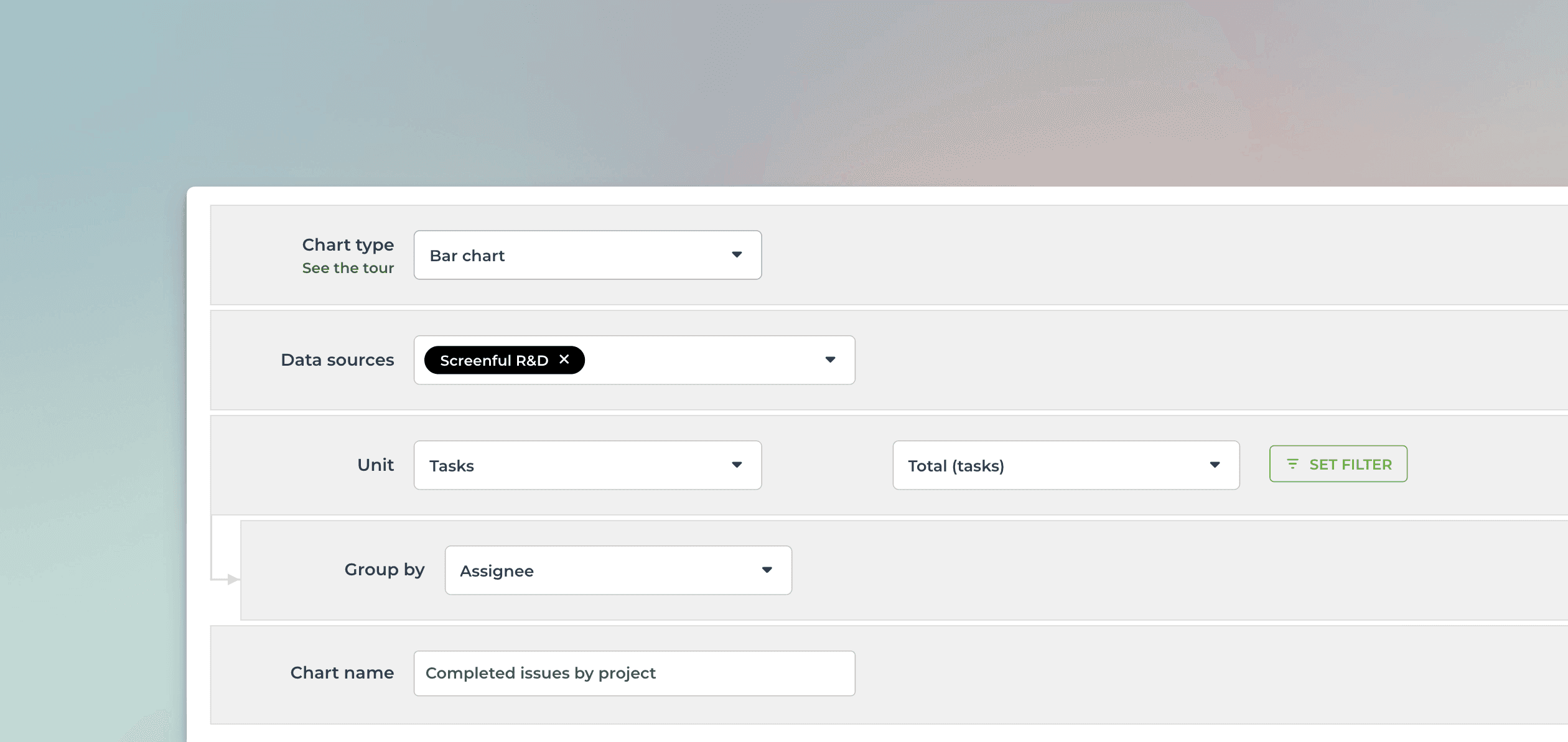 Customise with the editor