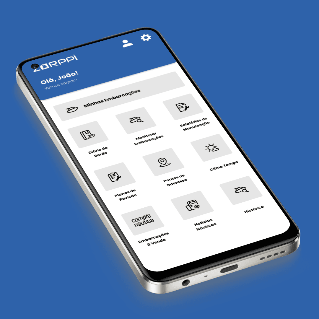 Mobile dashboard interface displayed on a smartphone floating against a dark background, showing key metrics, alerts, and activity summaries.