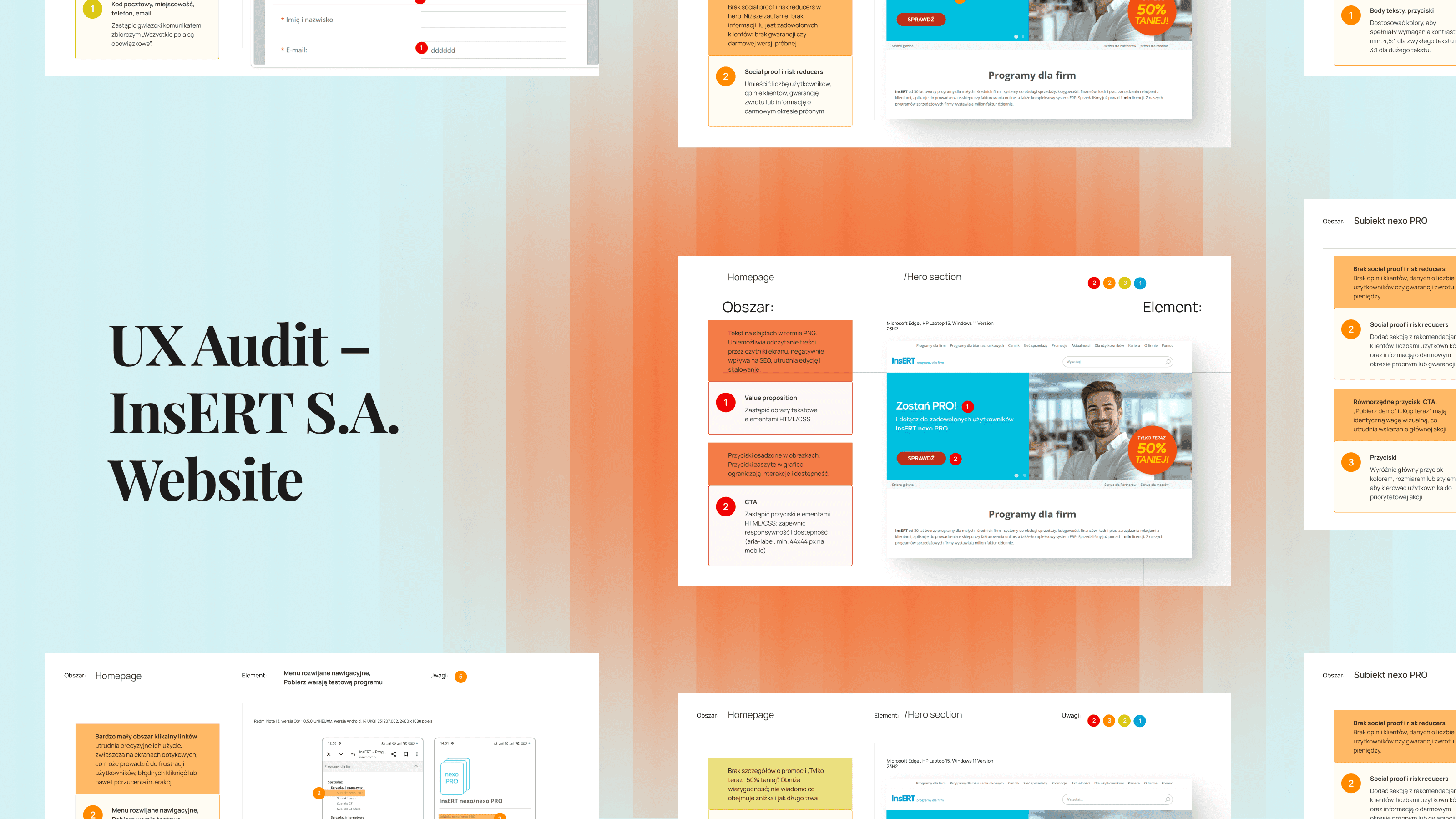 UX Audit – InsERT S.A. Website