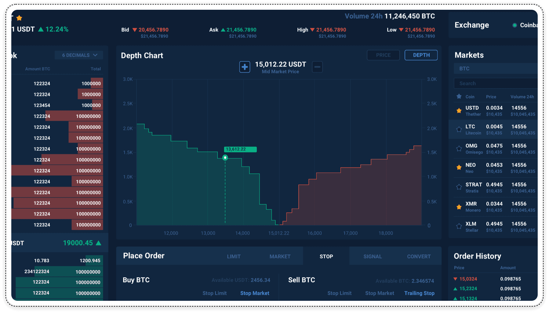 Crypto Exchange UI Design