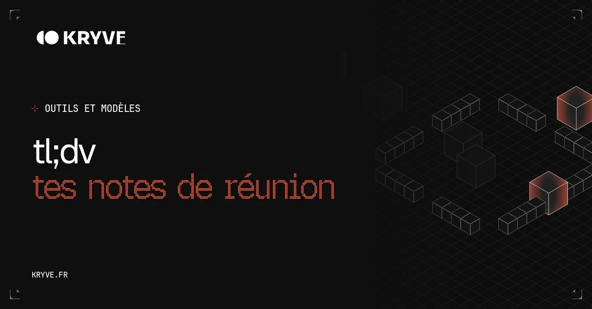 tl;dv : couverture Kryve, catégorie Outils et modèles