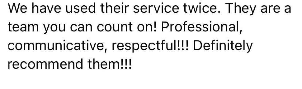 Customer review screenshot