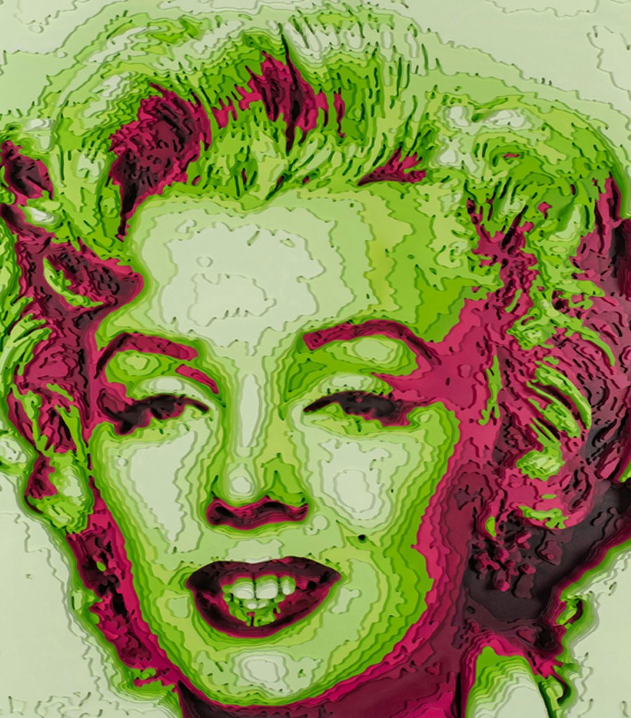 Marilyn Artwork made of Plywood